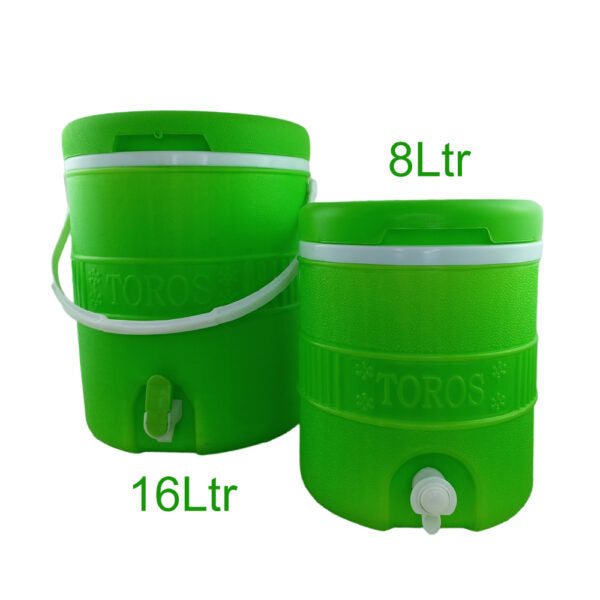 Mobileleb Kitchen & Dining Green / Brand New Thermos Plastic Cooler Set Of 2 Pcs 8 & 16 Ltr - TOROS