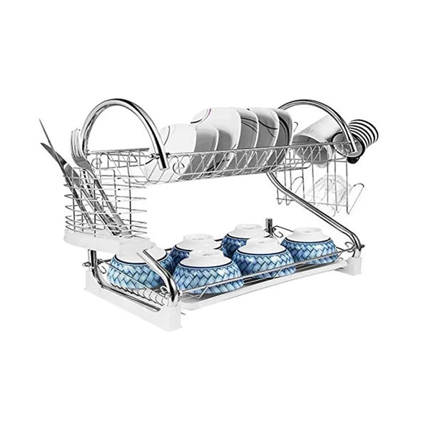 Mobileleb Kitchen & Dining Silver / Brand New Top Quality Kitchen Stainless Steel 2 Floor Drain Rack JC-2202 - 93565