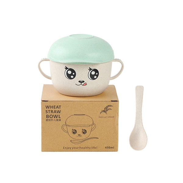 Mobileleb Kitchen & Dining Green / Brand New Wheat Bowl, Wheat Products, Eco Friendly, for Kids, Protection, NonToxic - 15658