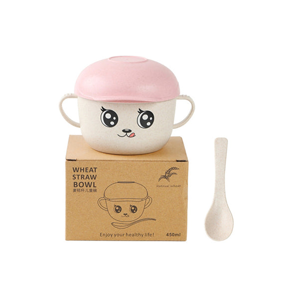 Mobileleb Kitchen & Dining Pink / Brand New Wheat Bowl, Wheat Products, Eco Friendly, for Kids, Protection, NonToxic - 15658