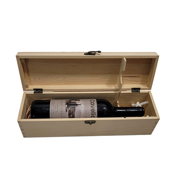 Mobileleb Kitchen & Dining Wood Wine Box - 1 Bottle - 16116