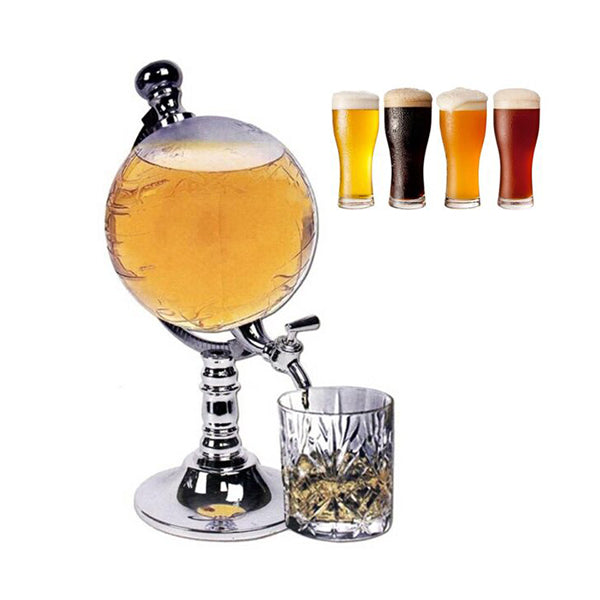 Mobileleb Kitchen & Dining Transparent / Brand New World Globe Drinks Dispenser 3 Ltr - 94390