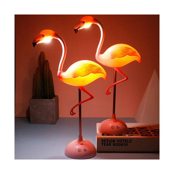 Mobileleb Lighting Pink / Brand New LED Flamingo Night Light Touch Reading Table Lamp - 10089