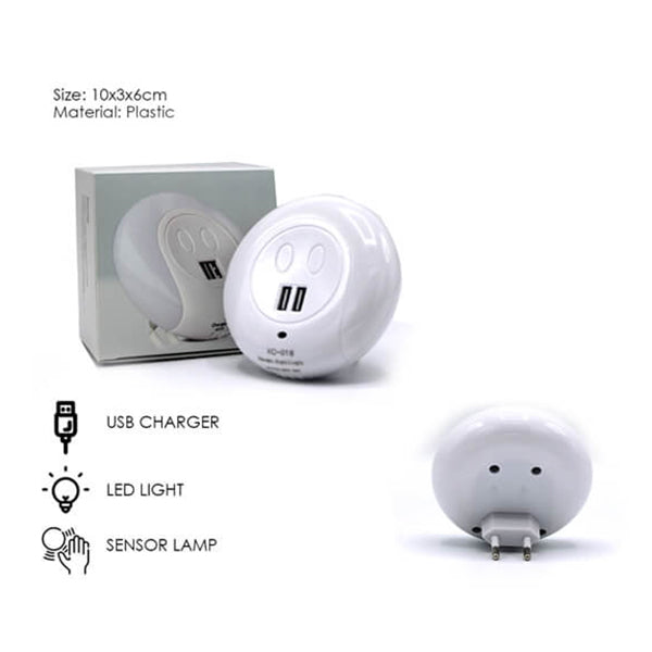 Mobileleb Lighting Brand New Plug with Night Lamp, Home Accessories, Night Lamp, Led Light, Plug - 14020