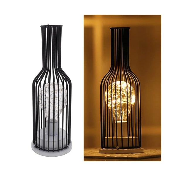 Mobileleb Lighting Retro Creative Metal LED Wine Bottle Lamp - 13278