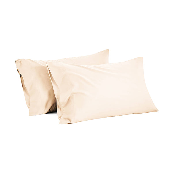 Mobileleb Linens & Bedding Beige / Brand New 2-Pack Breathable and Cooling Pillow Cases - 98459, Available in Different Colors