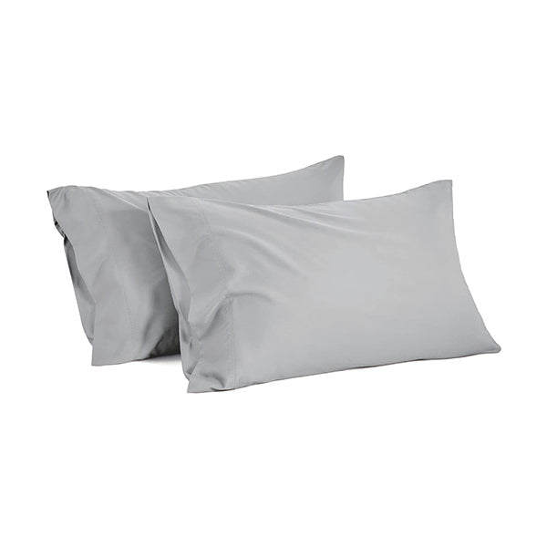 Mobileleb Linens & Bedding Light Grey / Brand New 2-Pack Breathable and Cooling Pillow Cases - 98459, Available in Different Colors