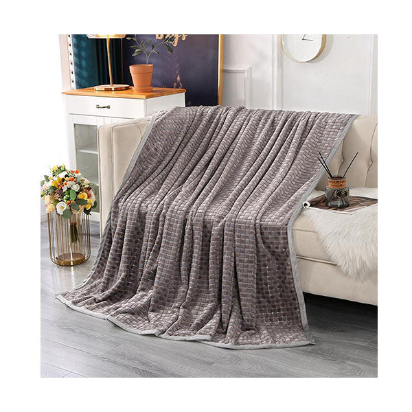 Mobileleb Linens & Bedding Dark Grey / Brand New Double Color Blanket 200x230cm - 97375