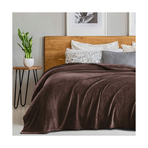 Mobileleb Linens & Bedding Brown / Brand New Fuzzy Soft Blanket, 200*230cm - 97381