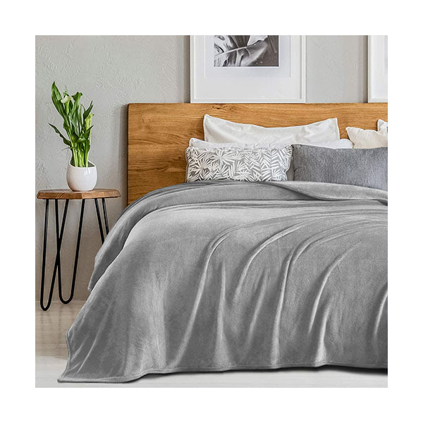 Mobileleb Linens & Bedding Grey / Brand New Fuzzy Soft Blanket, 200*230cm - 97381