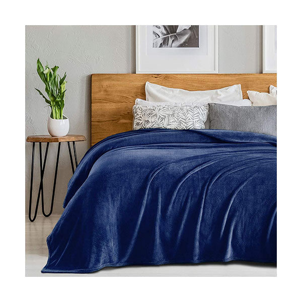 Mobileleb Linens & Bedding Navy / Brand New Fuzzy Soft Blanket, 200*230cm - 97381