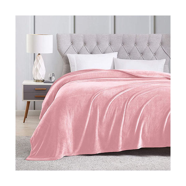 Mobileleb Linens & Bedding Pink / Brand New Fuzzy Soft Blanket, 200*230cm - 97381