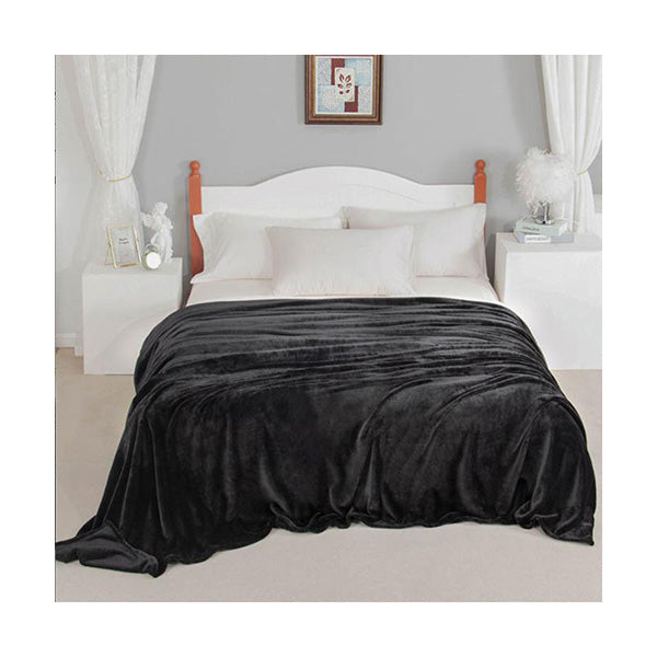 Mobileleb Linens & Bedding Black / Brand New Fuzzy Soft Blanket, 200*230cm - 97381