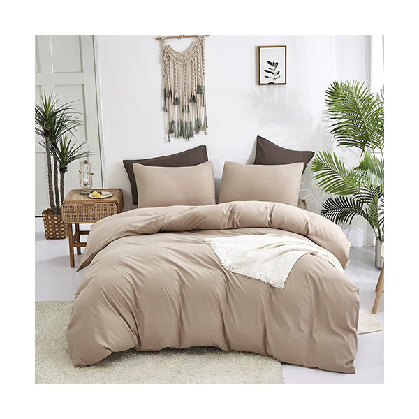 Mobileleb Linens & Bedding Beige / Brand New Inspire 3 Pcs Set Fine Linens - 98474