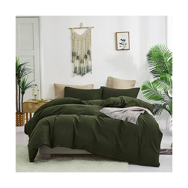 Mobileleb Linens & Bedding Dark Green / Brand New Inspire 4 Pcs Set Fine Linens - 98475