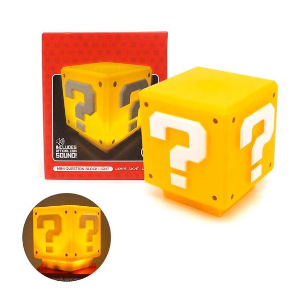 Mobileleb Brand New Mystic Mini Question Block LED Night Light, Yellow