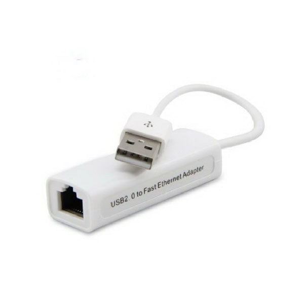 Mobileleb Networking White / Brand New Ethernet Network Adapter USB 2.0 to RJ45 Male to Female 10/100Mbps Networking - G183