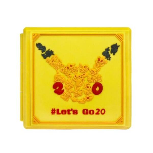 Mobileleb Brand New Nintendo Switch Portable and Slim Hard Shell Case - Shockproof Protective Storage With 12 Cartridge Slots for NS NX (Pokémon Pikechu)