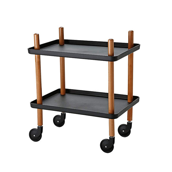 Mobileleb Office Carts Black / Brand New Storage Trolley, Utility 2-Tier - 2023-C95