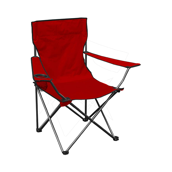 Mobileleb Outdoor Activities Red / Brand New Folding Chair with Arms Holder