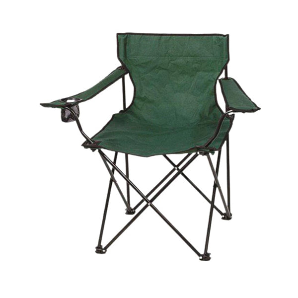 Mobileleb Outdoor Activities Green / Brand New Folding Chair with Arms Holder