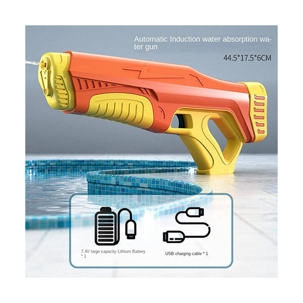 Mobileleb Outdoor Play Equipment Orange / Brand New Automatic Electric Water Gun Induction Absorbing Water Gun