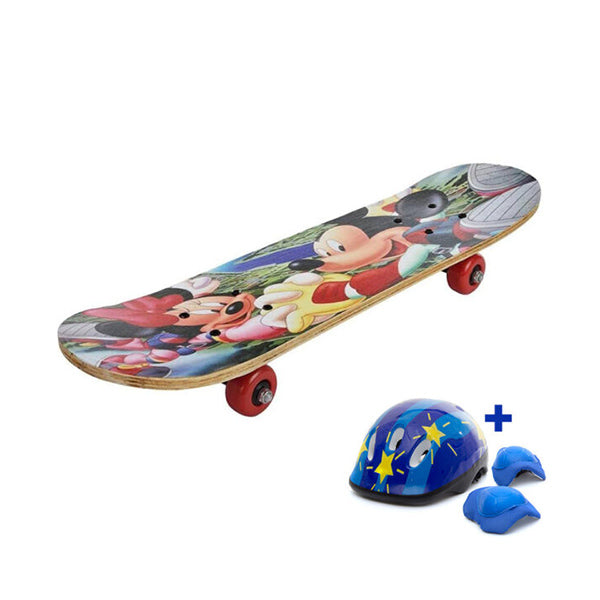 Mobileleb Outdoor Recreation Brand New / Model-2 80cm Skateboard for Children With Safety Kit