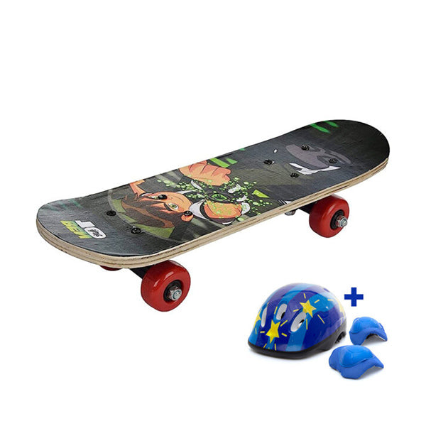Mobileleb Outdoor Recreation Brand New / Model-5 80cm Skateboard for Children With Safety Kit