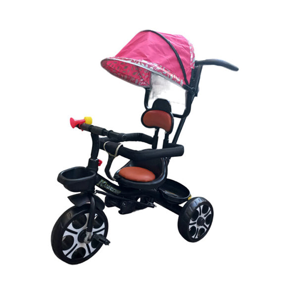 Mobileleb Outdoor Recreation Pink / Brand New Elegant Kids Tricycle with Push Bar #12-1
