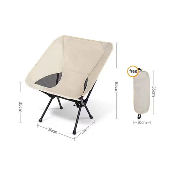 Mobileleb Outdoor Recreation Off-white / Brand New Foldable Camping Chair - 16064