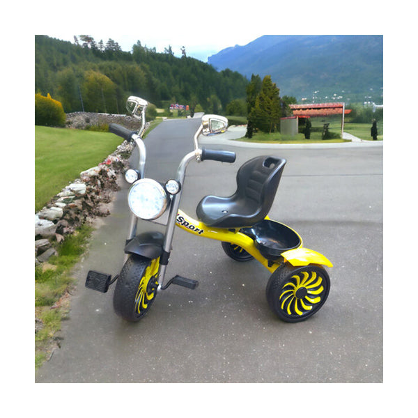 Mobileleb Outdoor Recreation Yellow / Brand New Harley Kids Tricycle with Music #16-1