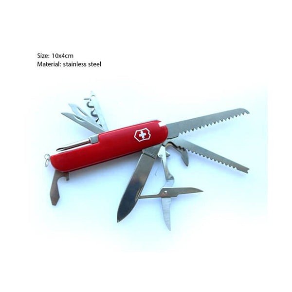 Mobileleb Outdoor Recreation Red / Brand New Multi-Functional Tool Swiss Knife - 14309