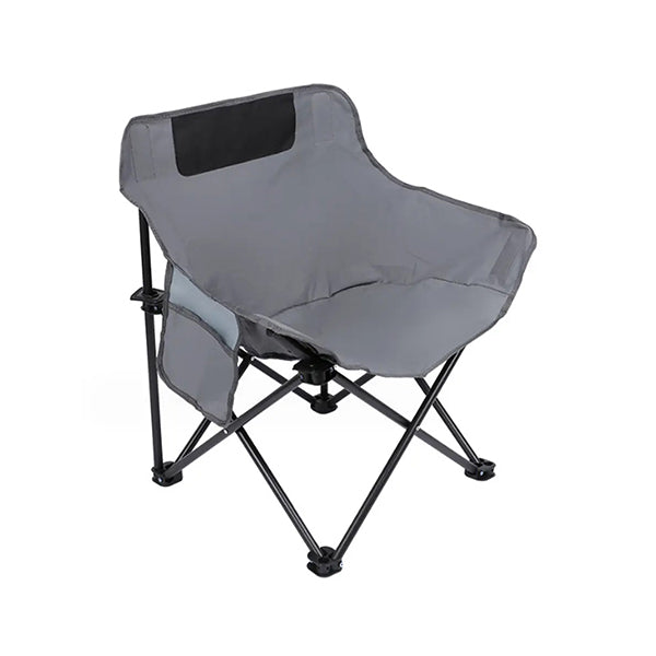 Mobileleb Outdoor Recreation Grey / Brand New Portable Camping Chairs Support 120KG - 11773
