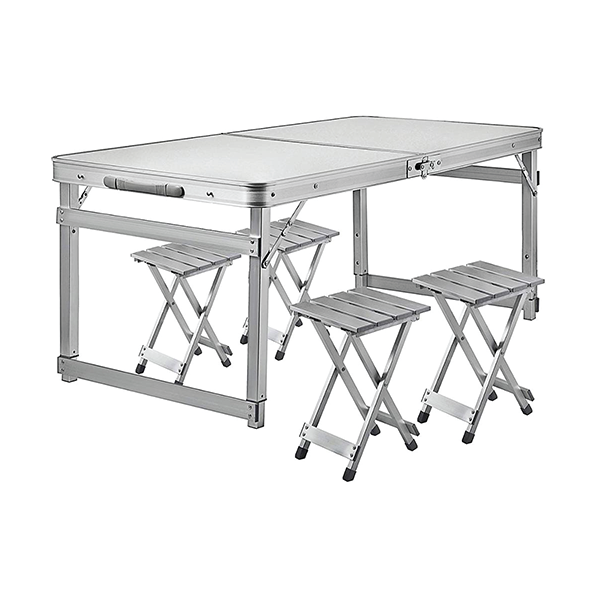 Mobileleb Outdoor Recreation White / Brand New Portable & Foldable Camping/ Picnic/ Outdoor Aluminum Table