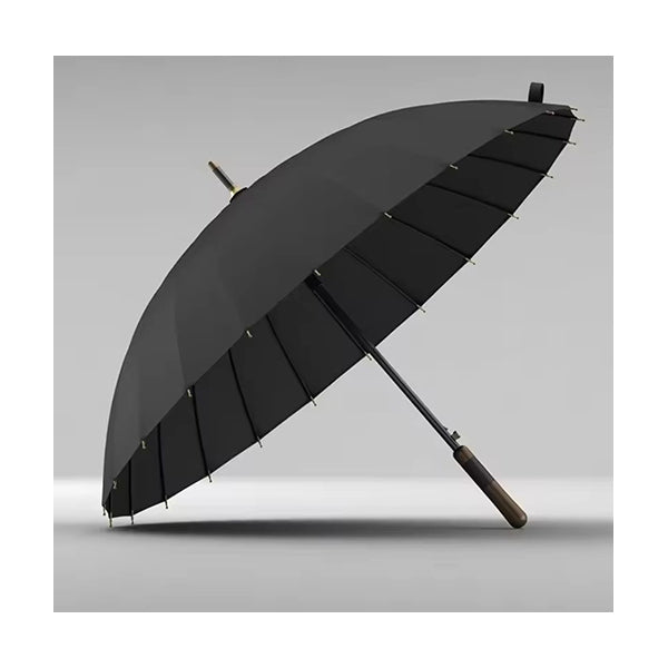 Mobileleb Parasols & Rain Umbrellas Black / Brand New 24k Bones Umbrella High-quality Luxury Wooden Handle Windproof Stormproof