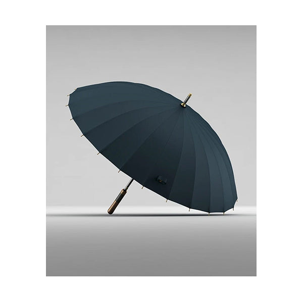 Mobileleb Parasols & Rain Umbrellas Navy / Brand New 24k Bones Umbrella High-quality Luxury Wooden Handle Windproof Stormproof