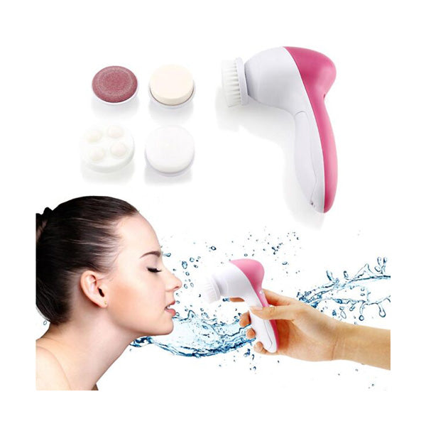 Mobileleb Personal Care Pink / Brand New 5-in-1 Facial Cleansing Brush Spa Skin Care Facial Massager - 82663