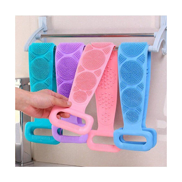 Mobileleb Personal Care Body Cleaning Massage Double-Sided Silicone Back Scrubber - 96837