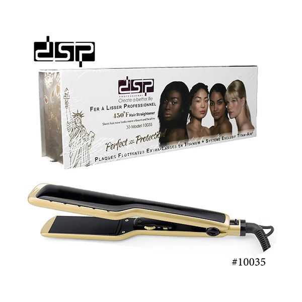 Mobileleb Personal Care Black/gold / Brand New DSP, Professional Hair Straightener Titan-Air - DSP 10035