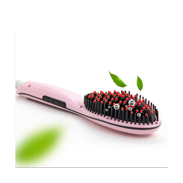 Mobileleb Personal Care Pink / Brand New Electric Hair Straightener Brush, 88856