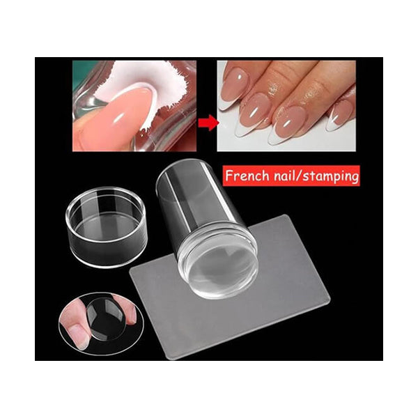 Mobileleb Personal Care Transparent / Brand New Silicone Nail Stamper - JT1106