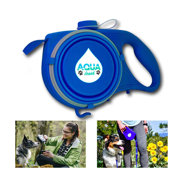 Mobileleb Pet Supplies Blue / Brand New Aqua Leash, 5 In 1 Pet Essentials - 95719