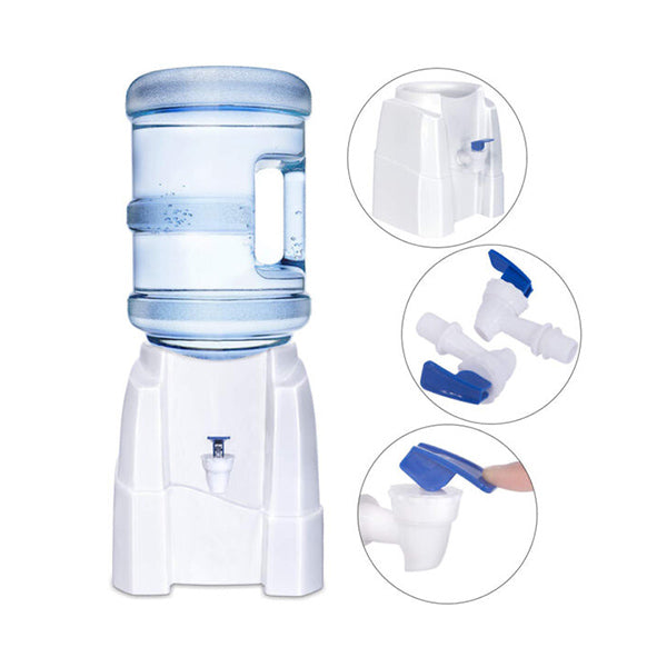 Mobileleb Plumbing White / Brand New Water Bottle Dispenser Stand with Faucet