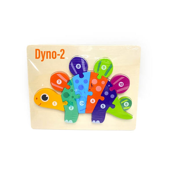 Mobileleb Puzzles Brand New 3D Wood Puzzle, Kids Toys, Educational Toys, Wood Made - Dyno-2 - 15715D2