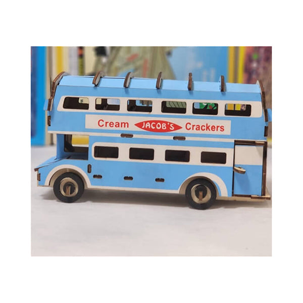 Mobileleb Puzzles Brand New 3D Wood Puzzle Puzzle Suitable for Boys - Bus - 15721BU