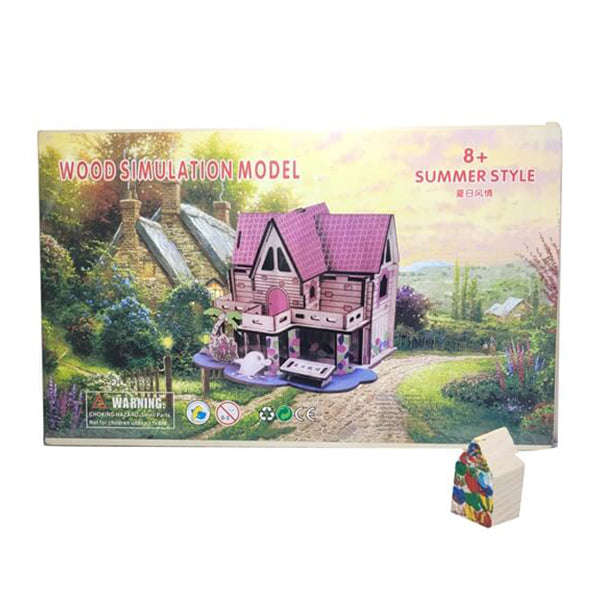 Mobileleb Puzzles Brand New 3D Wooden Puzzle, High-quality Puzzle, Suitable for Girls and Boys - Summer Style - 15724SS