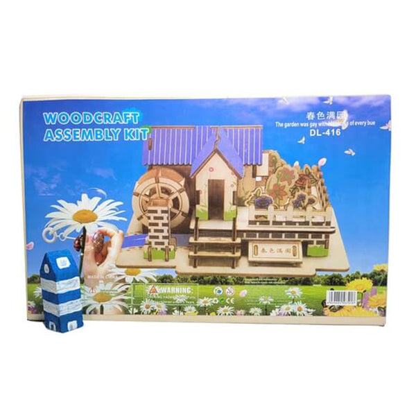 Mobileleb Puzzles Brand New 3D Wooden Puzzle Suitable for Girls and Boys - Farm House - 15722FH