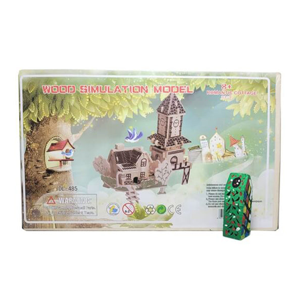 Mobileleb Puzzles Brand New 3D Wooden Puzzle Suitable for Girls and Boys - Romantic Cottage - 15722RC
