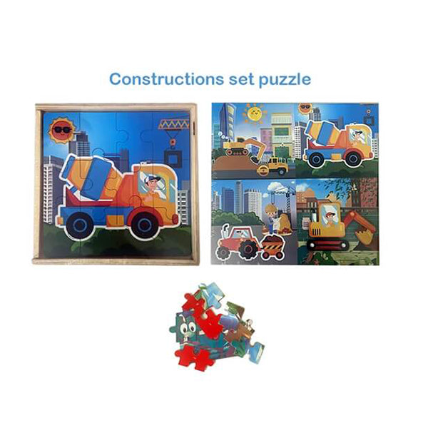 Mobileleb Puzzles Brand New Kids Puzzle, Puzzle For Kids, Suitable For Learning And Enjoying, Different Shapes And Colors - construction - 13764C
