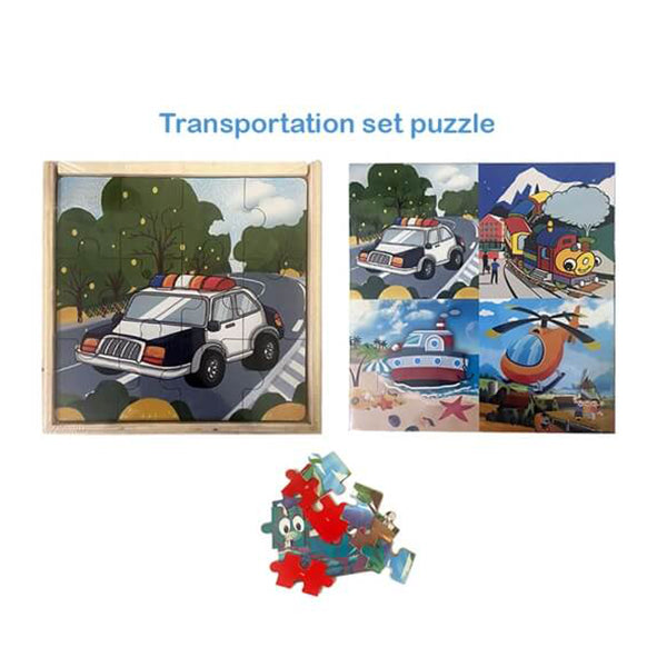 Mobileleb Puzzles Brand New Kids Puzzle, Puzzle For kids, Suitable for Learning and Enjoying, Different Shapes and Colors - Transportation - 13764T